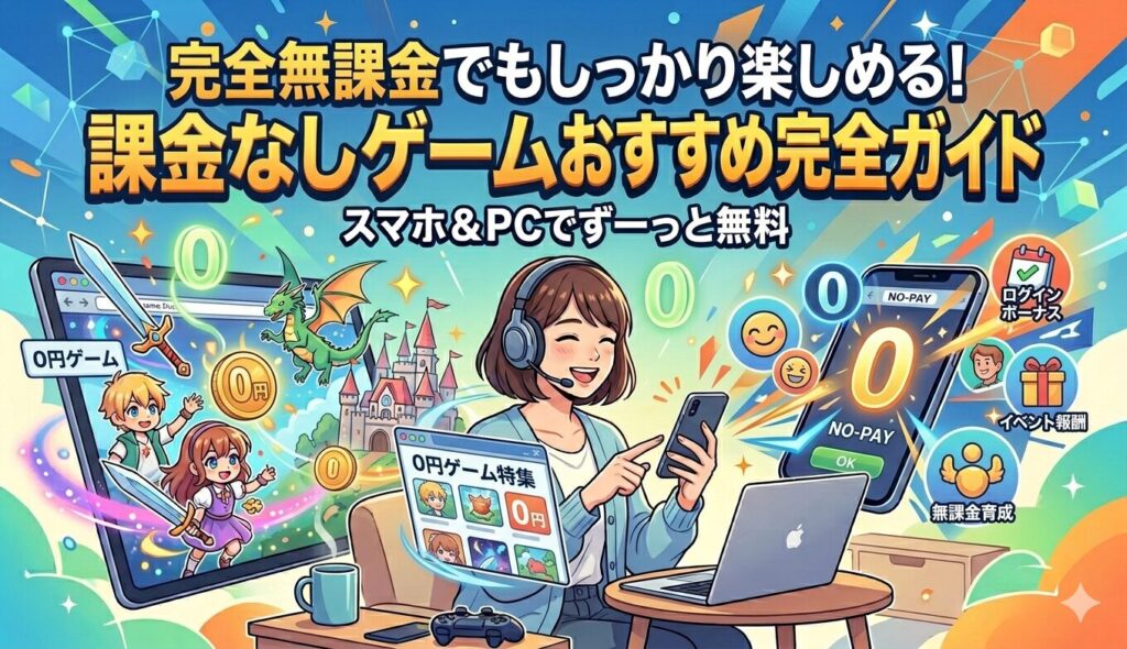 無課金でもしっかり楽しめる!