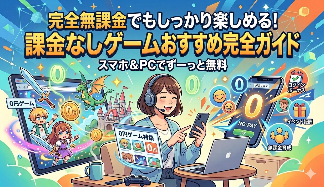 無課金でもしっかり楽しめる！